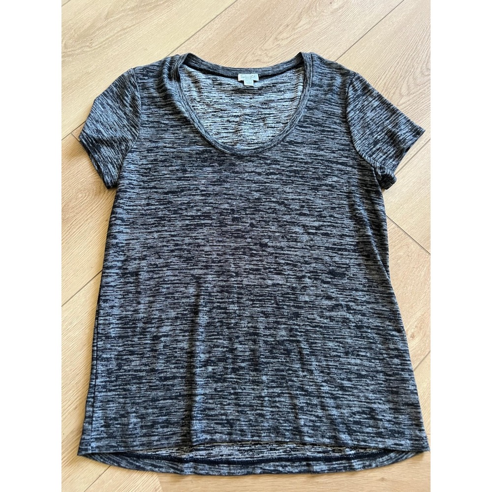 Splendid Women's Dark Grey Tee Short Sleeve‎ Top Size Medium